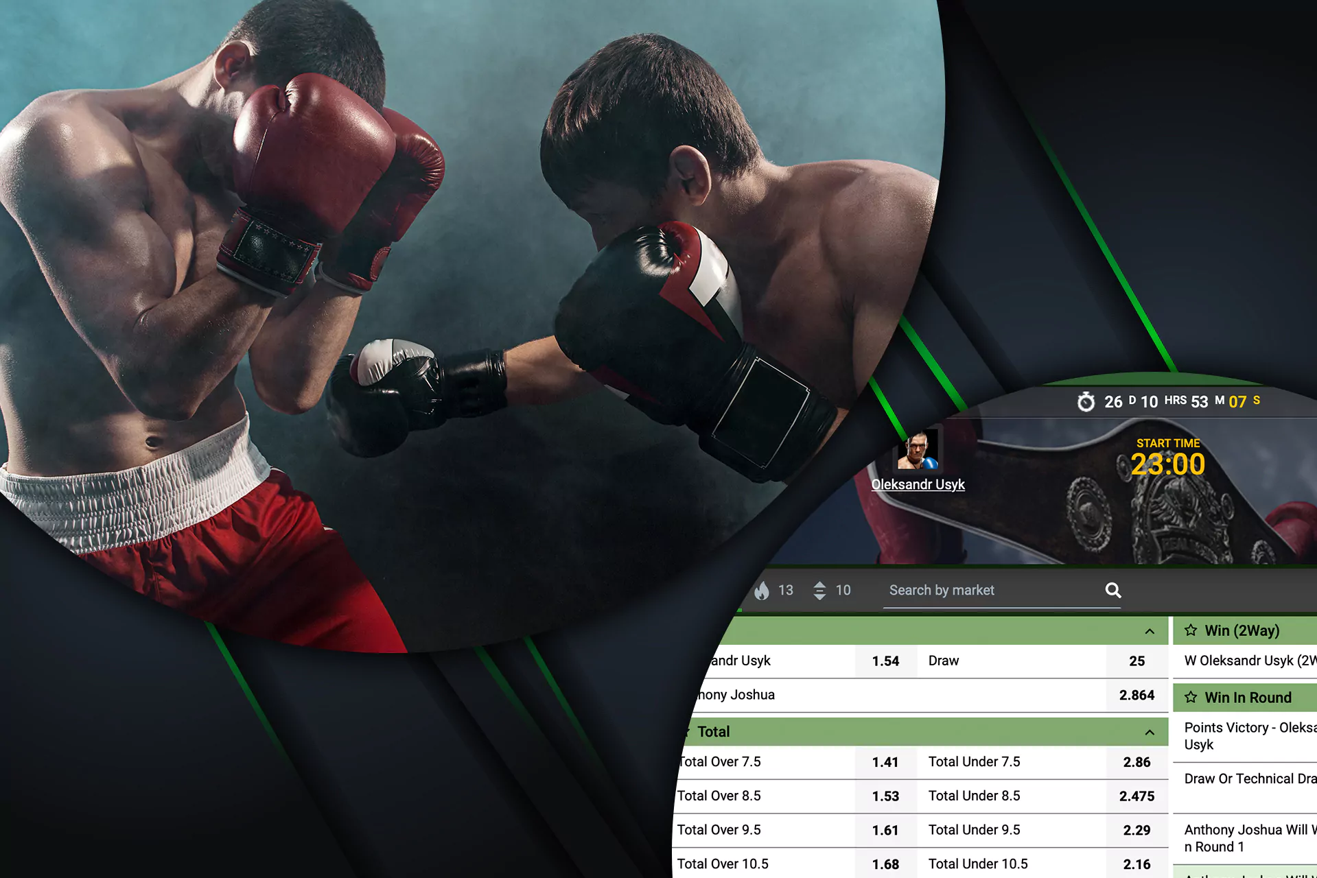 Boxing is one of the betting options at Linebet.