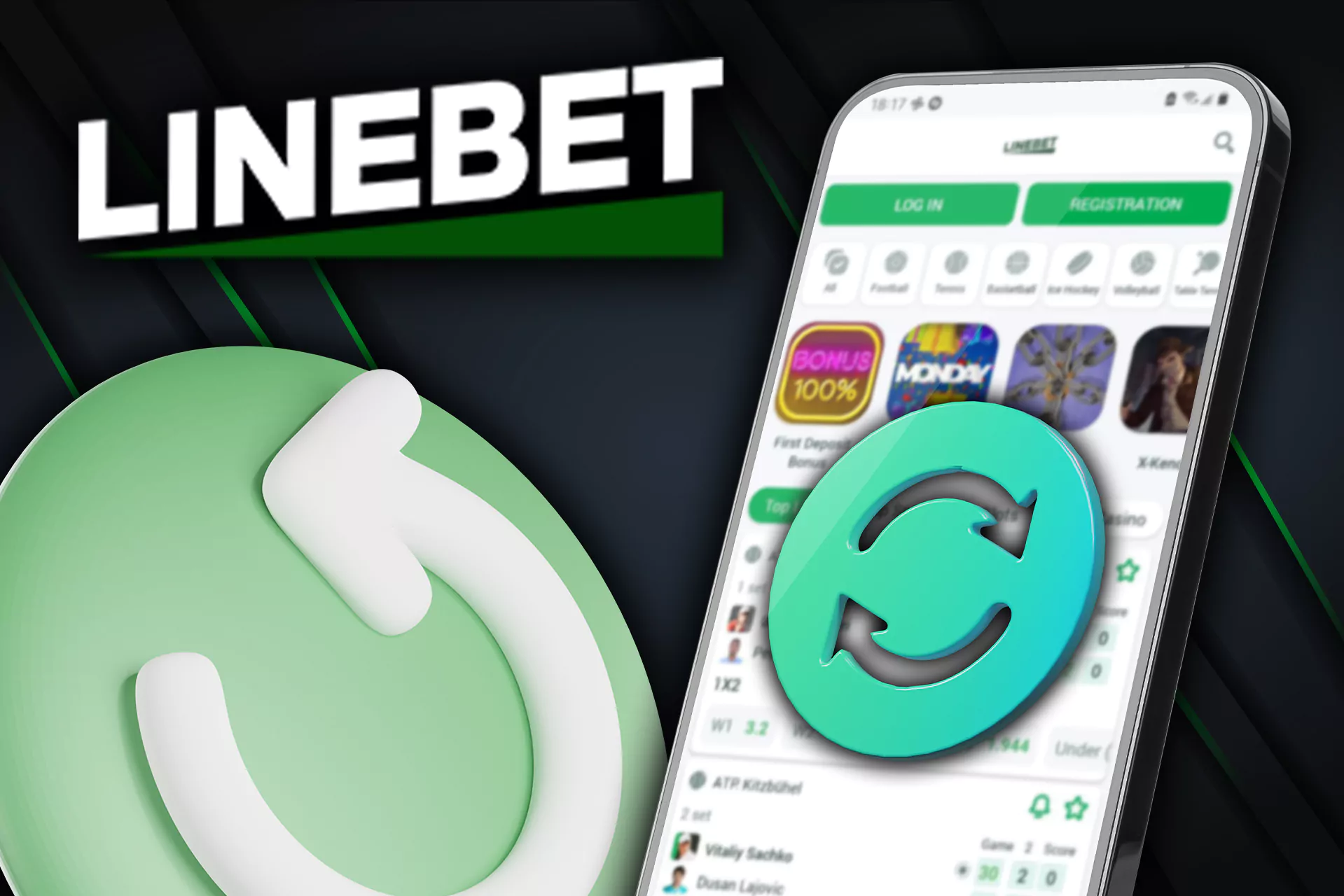 Update your Linebet app to bet without problems.