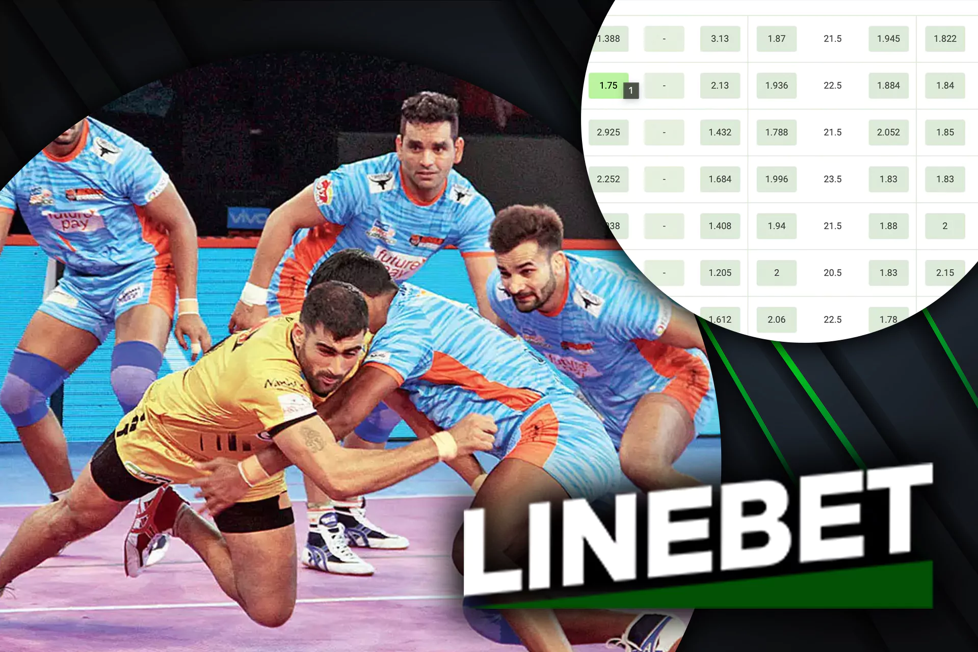 Place bets on the traditional Indian game at Linebet.