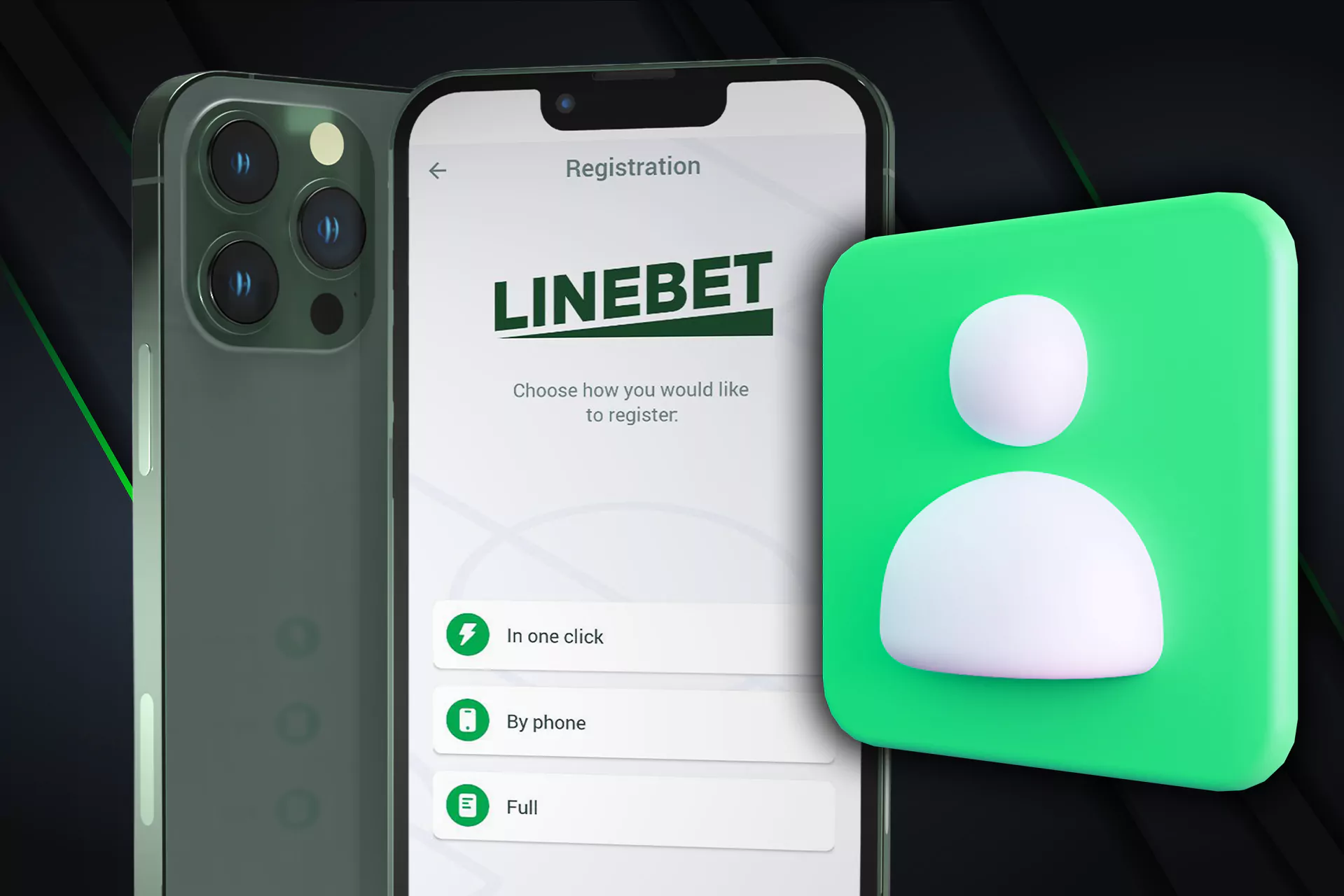 You can Linebet register also via your mobile phone.