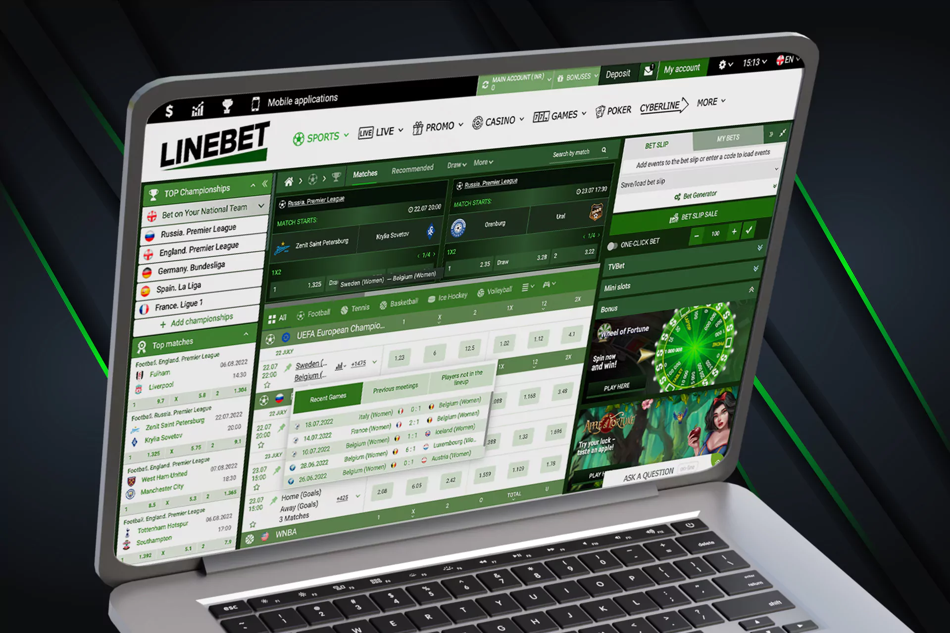 There are a lot of betting options and casino games at LineBet.