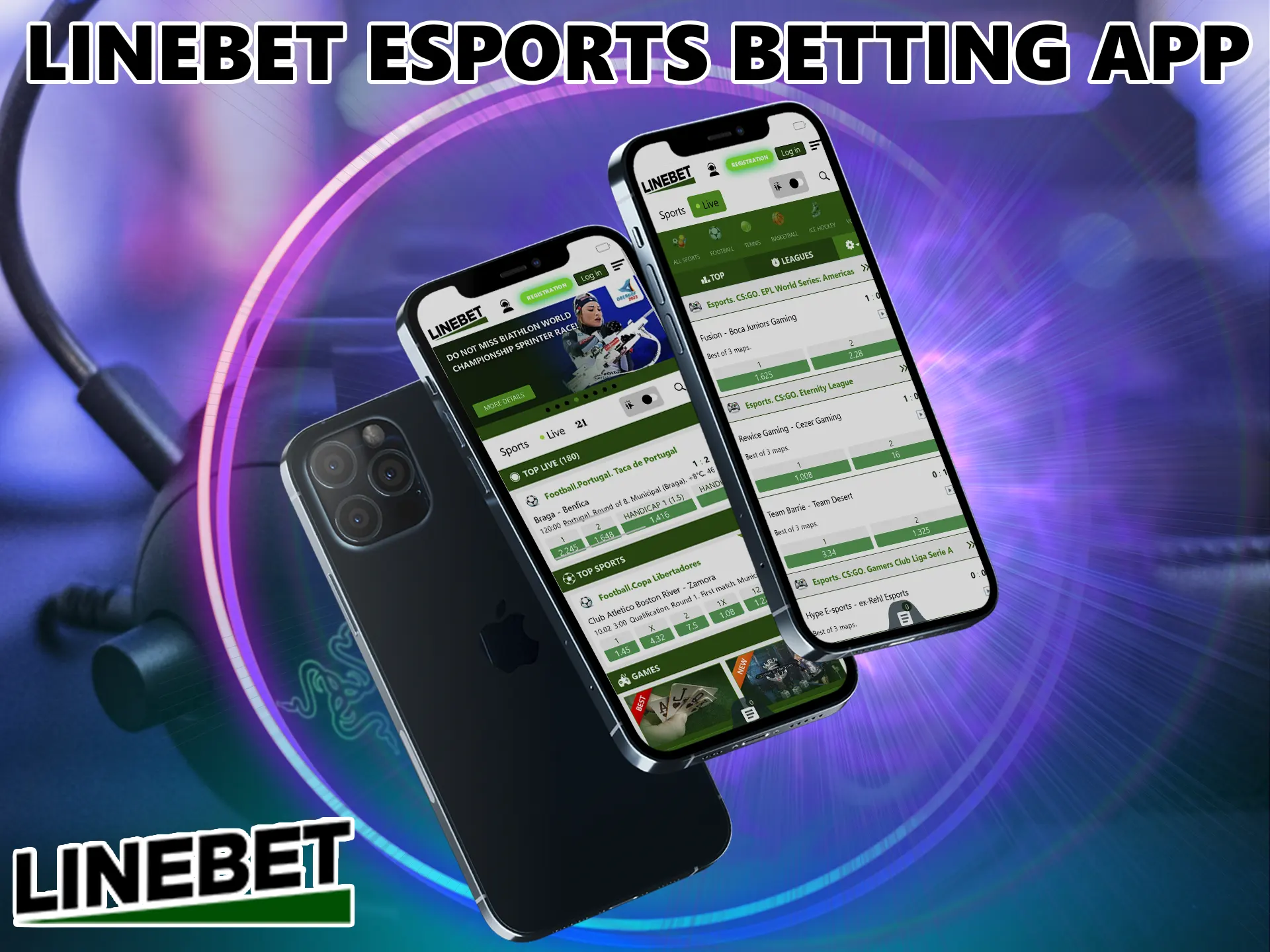 Thanks to modern technology, customers from India have the opportunity to bet wherever they want on Linebet.
