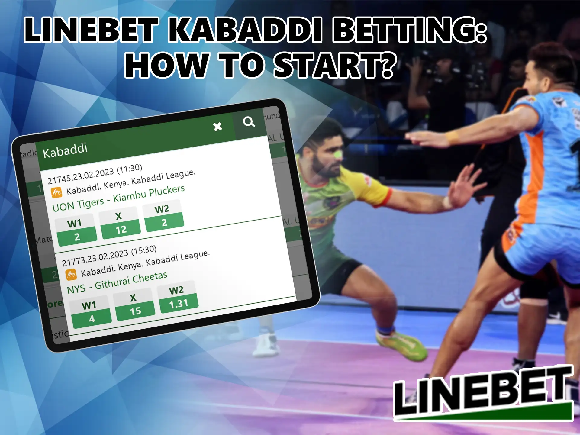 To take your first steps in betting on the sport at Linebet, you need to create an account and fund your account.