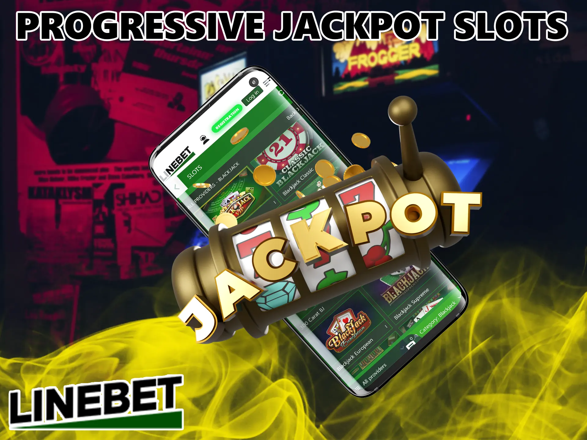 If you dream of winning a huge prize then this kind of slots is made for you, here you bet on a prize pool that keeps growing, this very exciting way is available at Linebet.