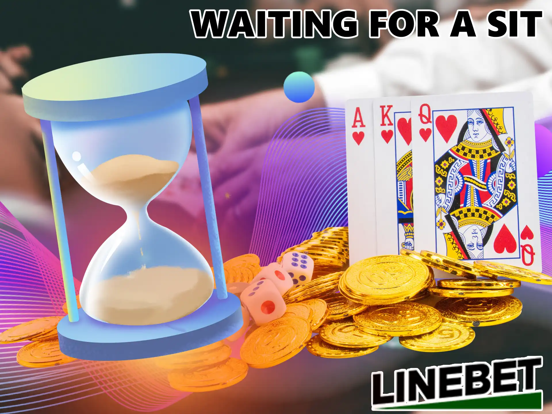 The number of seats at the table is unfortunately limited at Linebet Live Casino, so you have to wait until there is a free seat available, or simply start another free game.