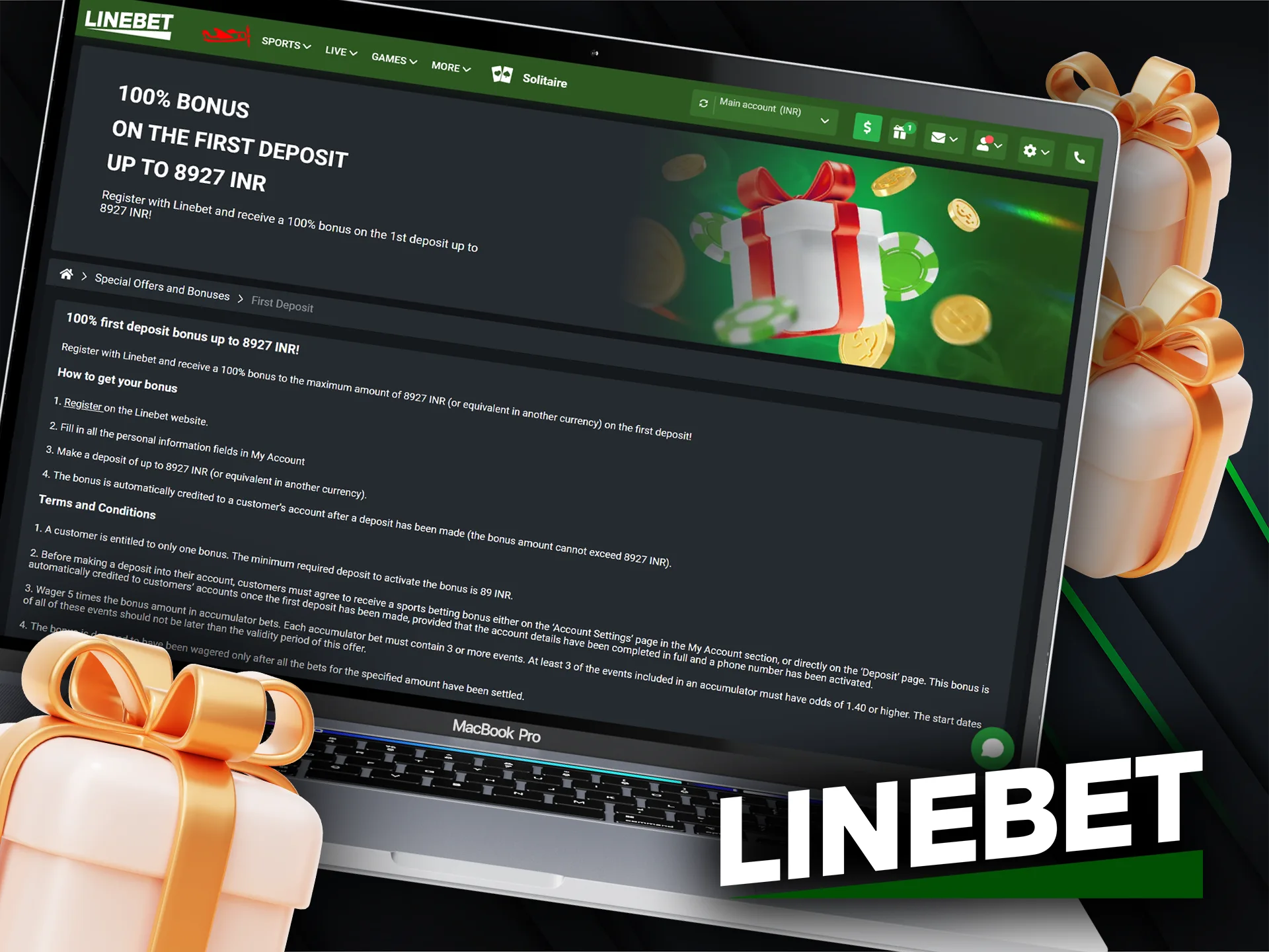 Don't miss the opportunity to get Linebet first deposit bonus.